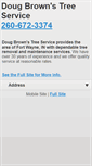 Mobile Screenshot of dougstreeserviceftwayne.com