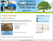 Tablet Screenshot of dougstreeserviceftwayne.com